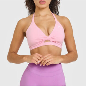 Oner Active Petal Pink Unified Twist Sports Bra Size XS